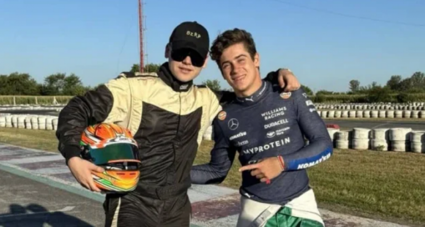 Colapinto y Bizarrap compitieron en Karting y compartieron un divertido intercambio en redes sociales