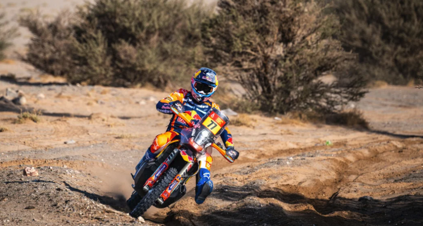 Luciano Benavides gan&oacute; la etapa 9 de motos y mantiene la ilusi&oacute;n en el Rally Dakar