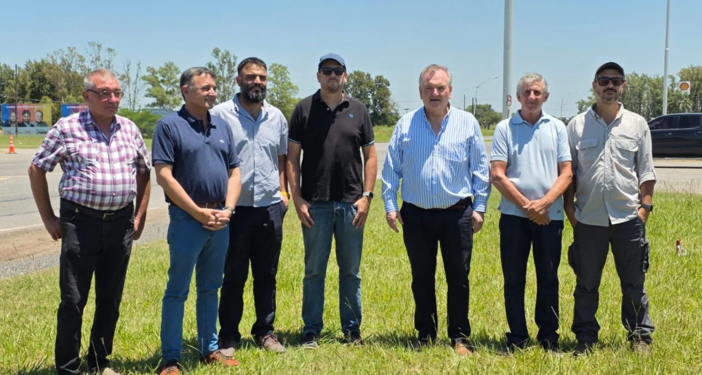 El Senador Michlig anunció que comienza la construcción de la ROTONDA en el cruce de la RN 34 y RP 39 -Arrufó-