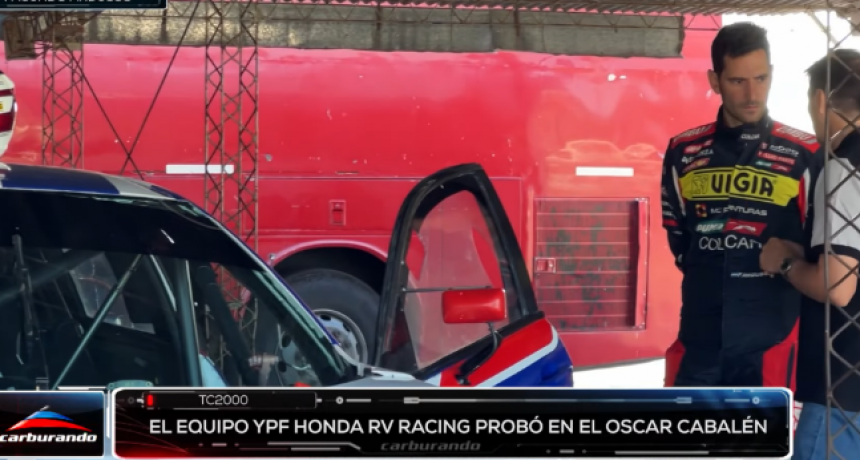 El equipo YPF Honda RV Racing prob&oacute; en el Oscar Cabal&eacute;n con Ardusso y Scuncio Moro