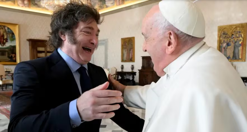Milei y el papa Francisco estuvieron reunidos durante una hora en el Vaticano