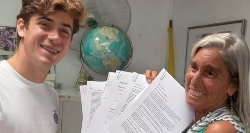 El gesto de Colapinto con el colegio que lo form&oacute;: "Lleg&oacute; con la humildad de siempre"