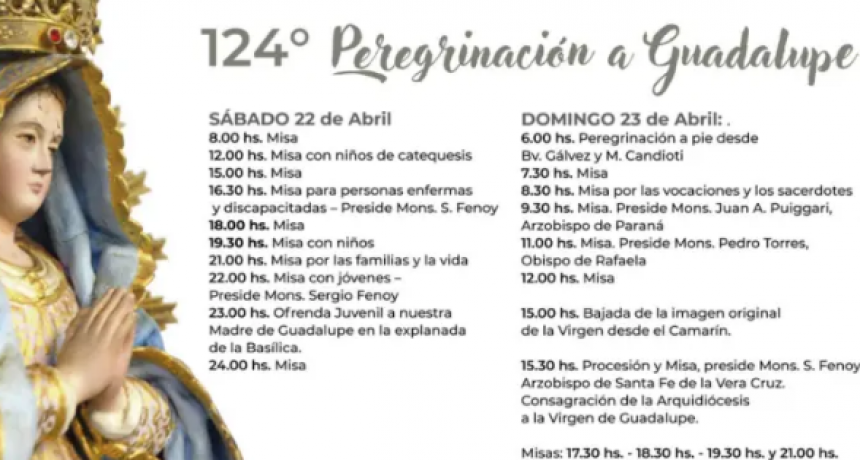 Llega la Fiesta de la Virgen de Guadalupe: d&iacute;as y horarios de la celebraci&oacute;n