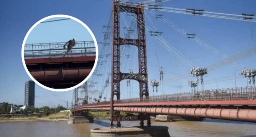 Robaron 40 metros de cables del Puente Colgante a plena luz del d&iacute;a