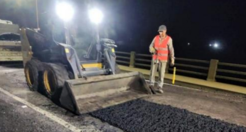 Vialidad Nacional finaliz&oacute; los arreglos en las rampas del puente Bailey sobre el Carretero