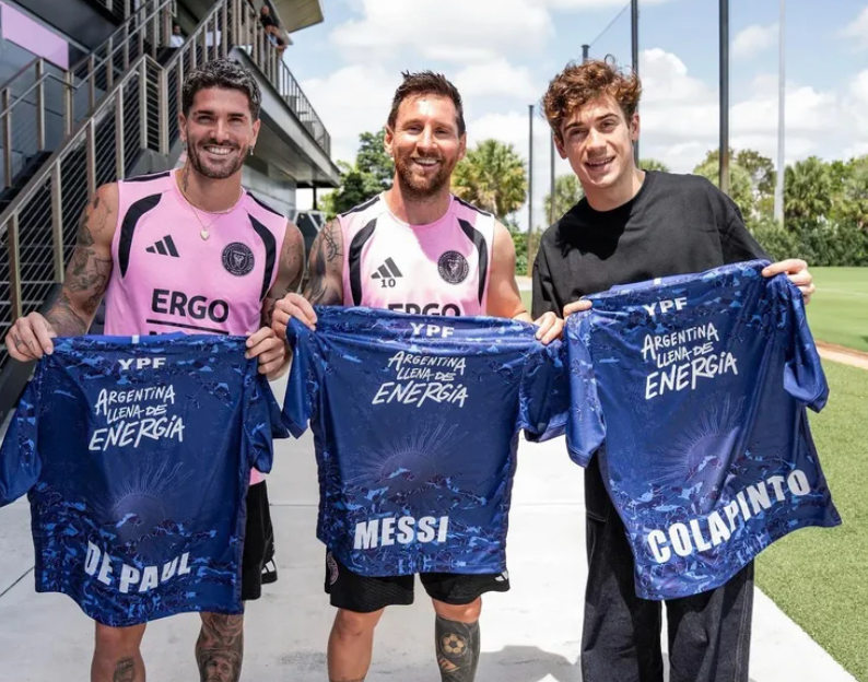 Franco Colapinto cumpli&oacute; su sue&ntilde;o y se encontr&oacute; con Lionel Messi en Miami