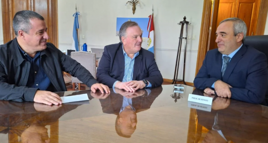 El Senador Felipe Michlig mantuvo una reuni&oacute;n de trabajo con el Fiscal de Estado, Domingo Rondina
