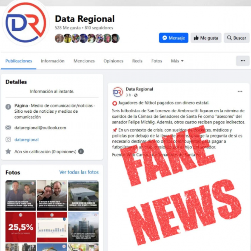 El Senador Felpe Michlig denunci&oacute; la circulaci&oacute;n de una FAKE NEWS que intenta &ldquo;desprestigiar&rdquo; su representaci&oacute;n pol&iacute;tica