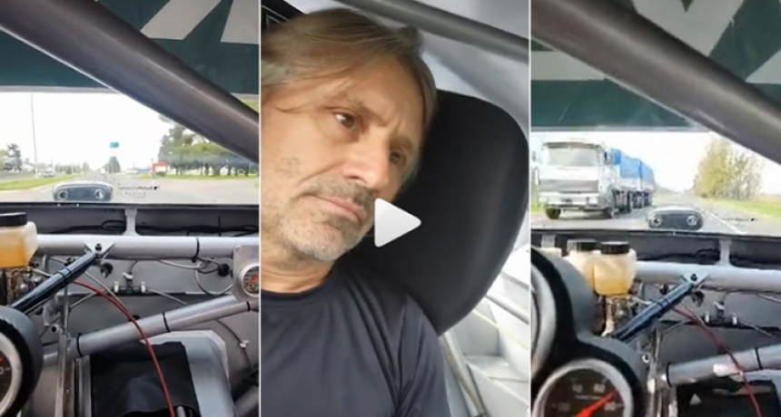 Marcos Di Palma sali&oacute; a la ruta con un auto de TC