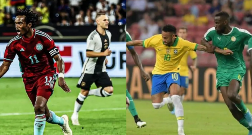 Colombia sorprendi&oacute; a Alemania y Brasil perdi&oacute; con Senegal