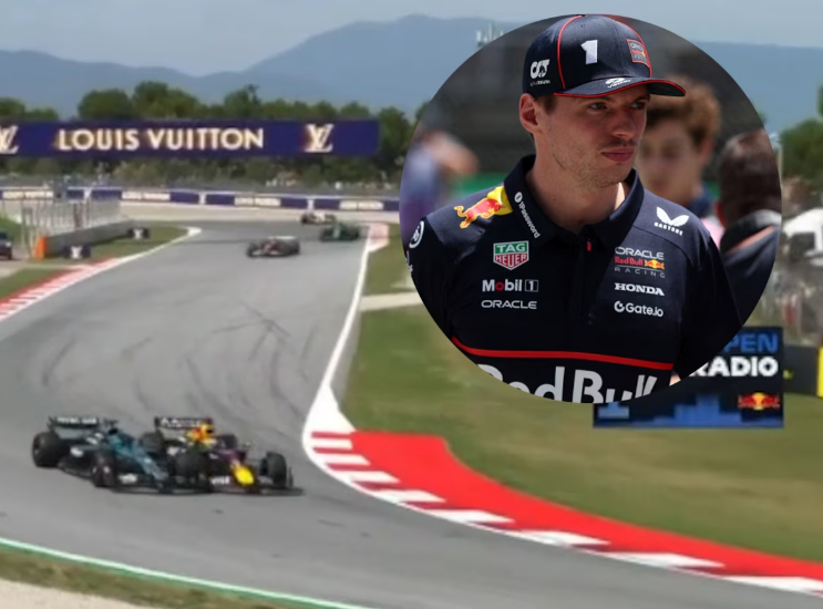La polémica maniobra de Verstappen por la que recibió una dura penalización en España: su rapto de furia y la pelea con Russell