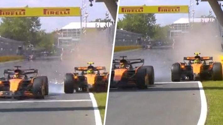 El insólito choque entre los pilotos de McLaren en el GP de Canadá de F1: “Fue estúpido” 