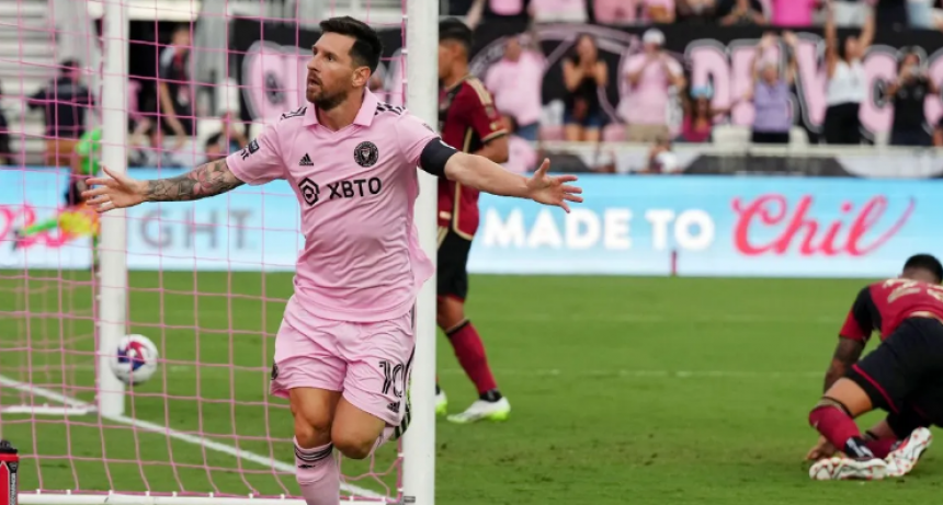 Doblete y actuaci&oacute;n estelar de Messi en la goleada de Inter Miami