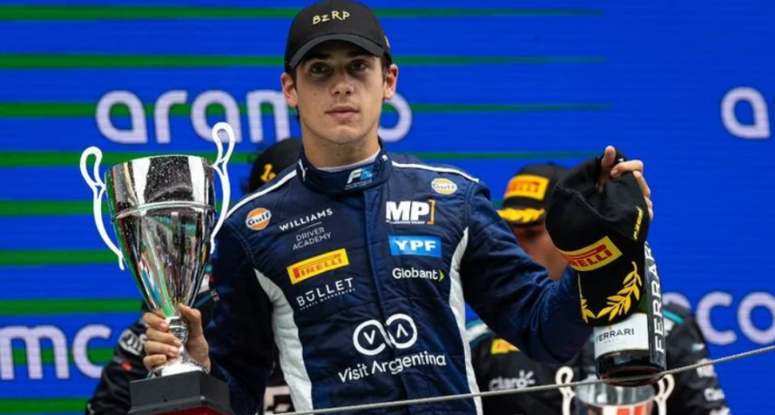 F2: Colapinto hizo una gran carrera en Austria y termin&oacute; segundo
