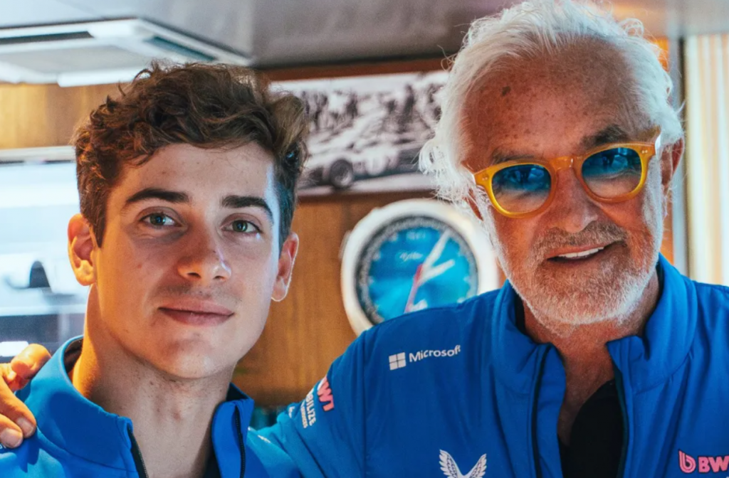 La divertida competencia entre Franco Colapinto y Flavio Briatore antes del Gran Premio de Hungría 