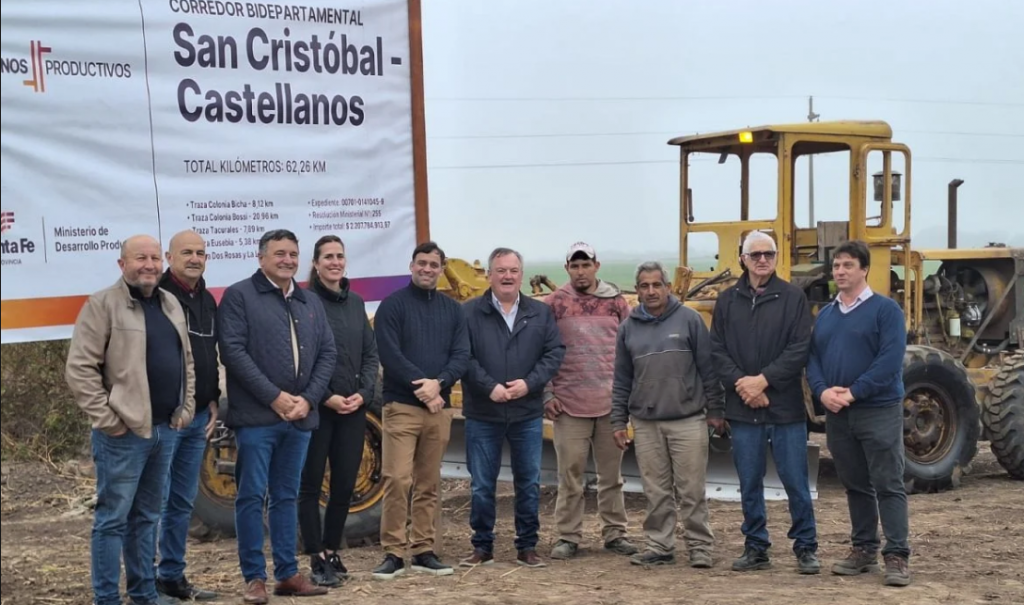 Se iniciaron obras de Caminos Productivos en las trazas de Col. Bossi y Col. Dos Rosas