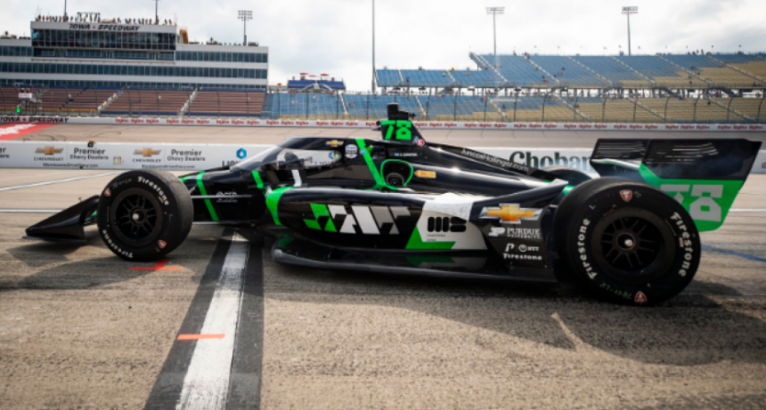Pruebas de IndyCar en Gateway: Daly prueba con el auto de Canapino
