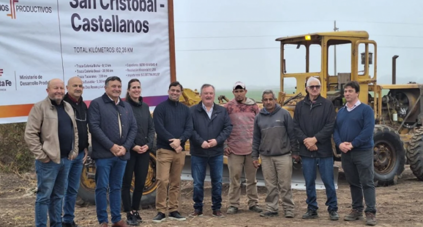 Se iniciaron obras de Caminos Productivos en las trazas de Col. Bossi y Col. Dos Rosas