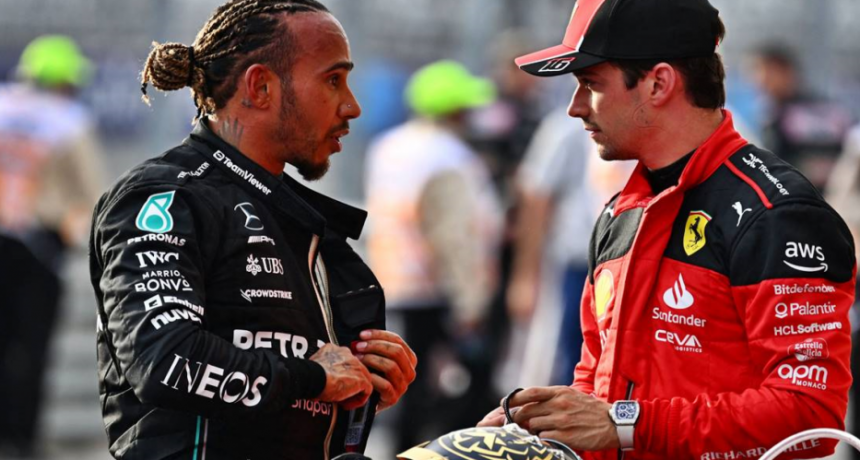 Leclerc elogi&oacute; a Sainz y habl&oacute; de la llegada de Hamilton: "Me intriga la comparaci&oacute;n en el mismo auto"