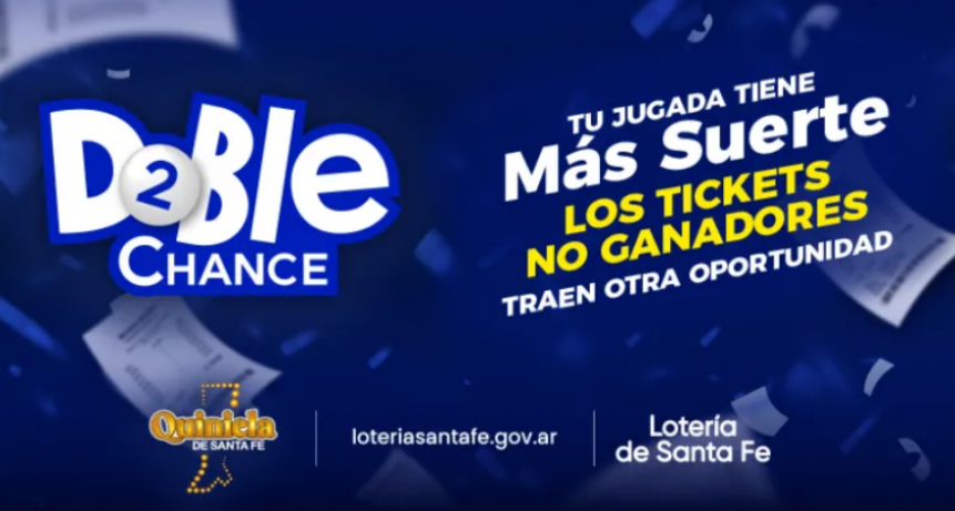 Loter&iacute;a de Santa Fe hoy presenta el lanzamiento de la DOBLE CHANCE