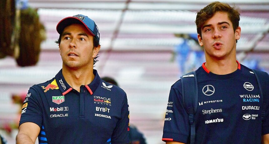 F1: Checo P&eacute;rez explic&oacute; c&oacute;mo lidi&oacute; con la gran defensa de Colapinto en Singapur