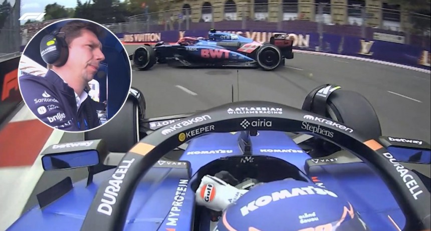 La reacci&oacute;n de James Vowles tras el toque de Albon a Colapinto en Bak&uacute;: el pedido de disculpas del piloto de Williams
