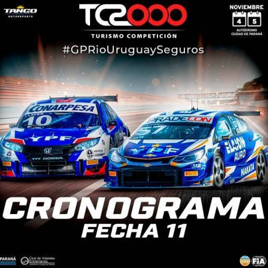 Paran&aacute; recibir&aacute; al TC 2000