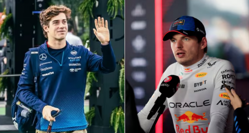 Max Verstappen elogi&oacute; a Franco Colapinto tras el GP de M&eacute;xico