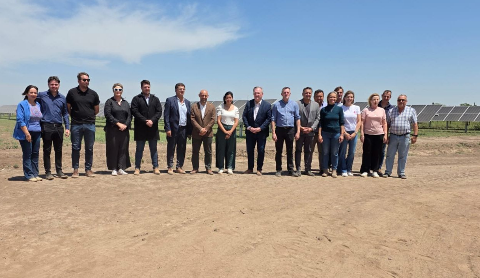 Michlig y Puccini supervisaron las obras del Gasoducto “Lechero” y de los Parques Fotovoltaico de San Guillermo y Arrufó