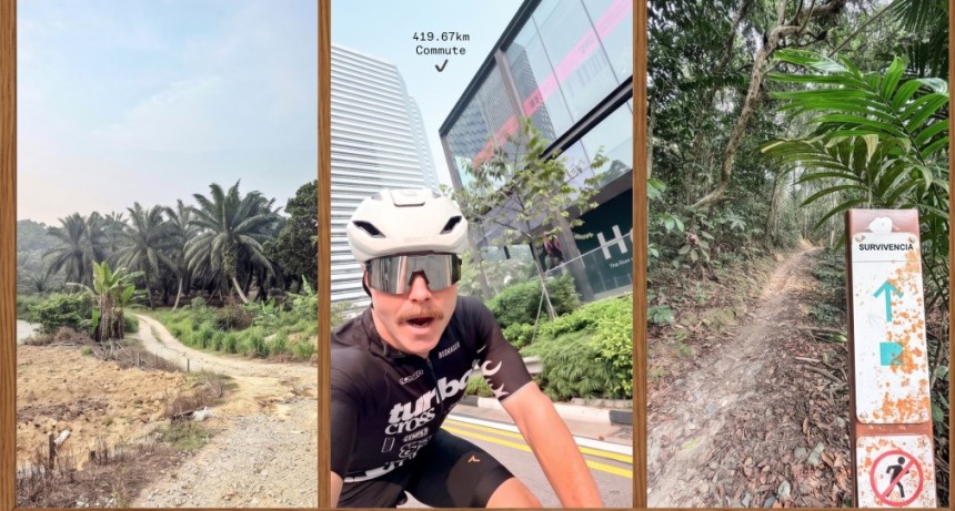 El incre&iacute;ble video que comparti&oacute; Valtteri Bottas de los 420 kil&oacute;metros que recorri&oacute; en bicicleta para ir del Gran Premio de Malasia al de Singapur