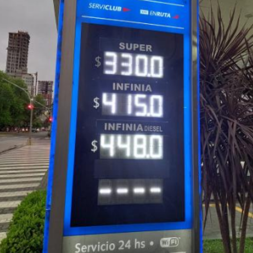 Volvieron a aumentar el precios de los combustibles en Santa Fe