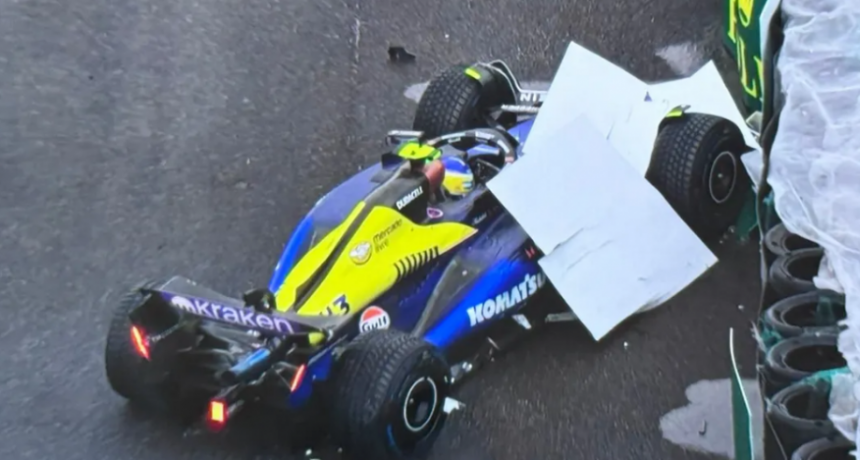 Colapinto choc&oacute; y abandon&oacute; en el GP de Brasil, mientras que Verstappen qued&oacute; al borde de un nuevo t&iacute;tulo