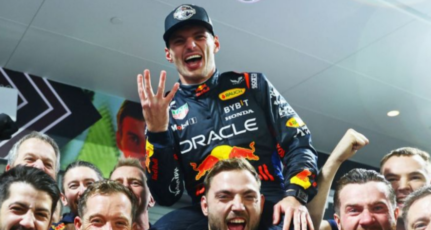 Max Verstappen, tetracampe&oacute;n de la F&oacute;rmula 1 en Las Vegas