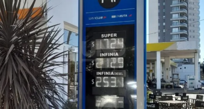 Aument&oacute; la nafta: YPF increment&oacute; este domingo 4% los combustibles