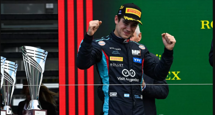 Colapinto destaca en segundo d&iacute;a de test de F2 en Abu Dhabi