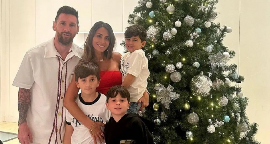 Lionel Messi: como siempre, festej&oacute; la Navidad en Rosario
