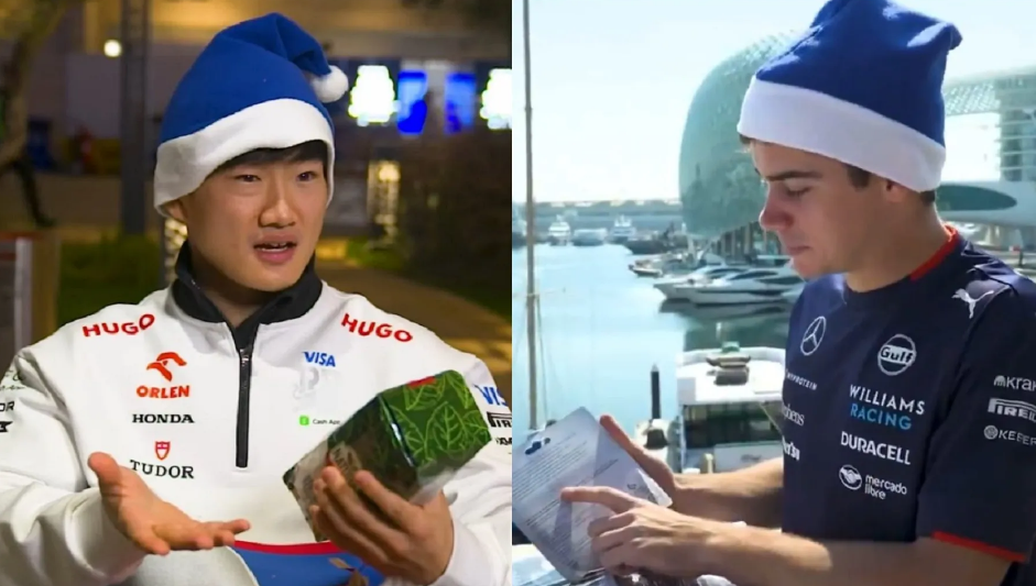 Navidad en la F1: ¿Qué le regaló Franco Colapinto a Yuki Tsunoda en el 