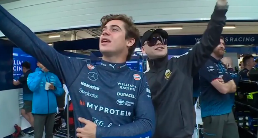 Un gesto de Bizarrap podr&iacute;a ser una pista del futuro de Franco Colapinto para 2025