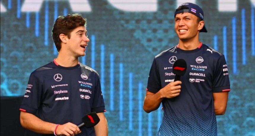 Alexander Albon habl&oacute; sobre su ex compa&ntilde;ero Franco Colapinto: "Lo veremos de regreso en la F&oacute;rmula 1"