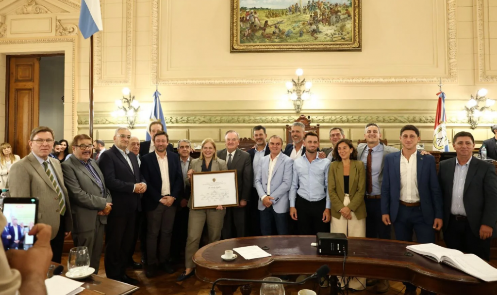 El Senado provincial brindó un emotivo reconocimiento a la Vicegobernadora Gisela Scaglia
