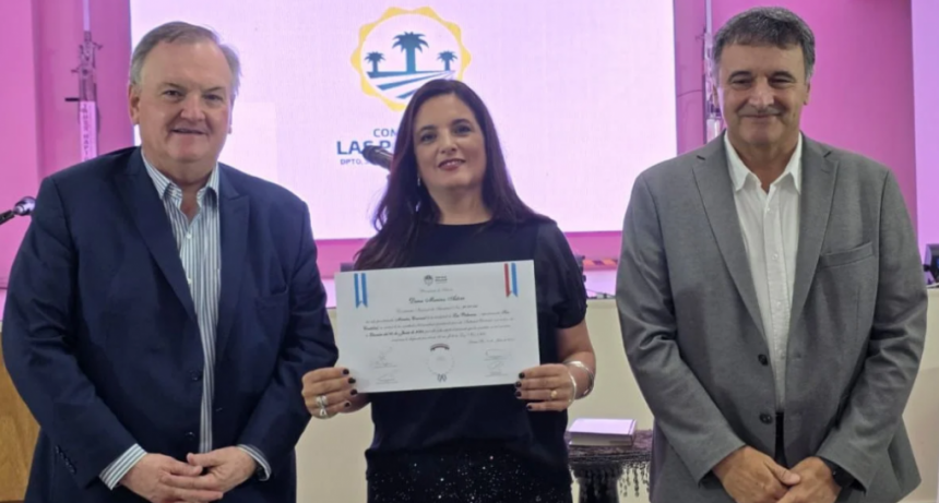 El senador Felipe Michlig tomó juramento a Dana Astore como Pte. comunal de Las Palmeras